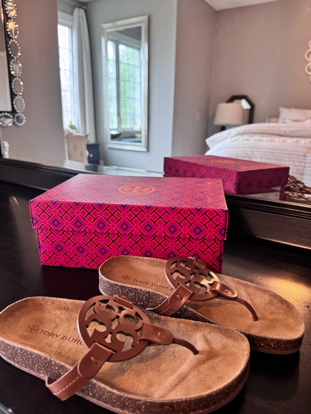 Tory Burch Brown Leather Sandals